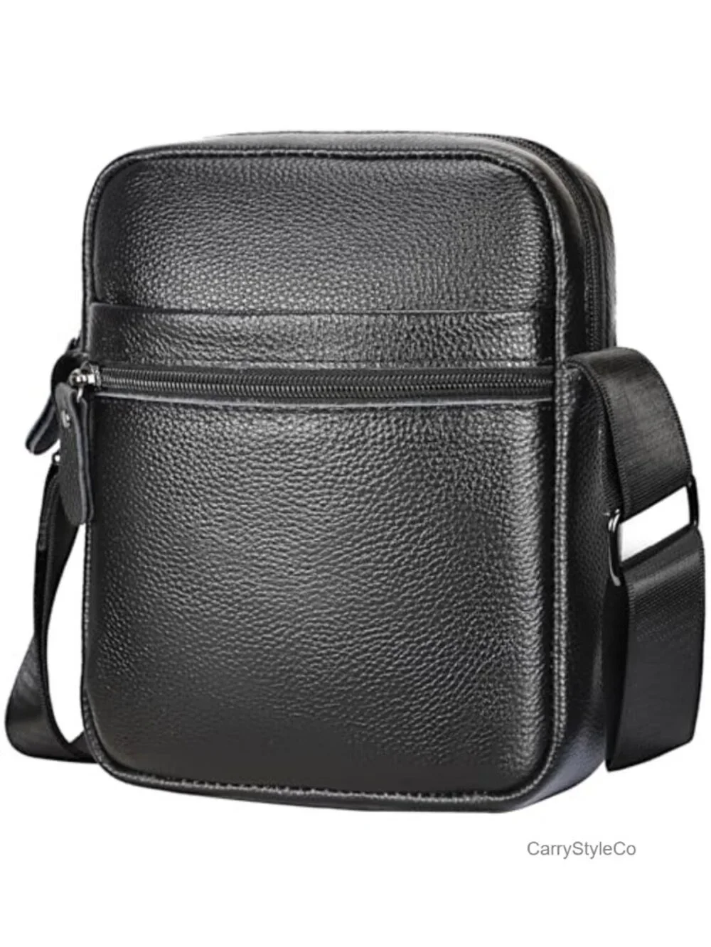 Genuine Leather Crossbody Shoulder Bag, Small Messenger Satchel for Work &